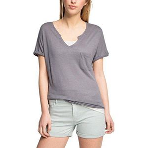 ESPRIT Dames T-Shirt, grijs (gunmetal 015), S