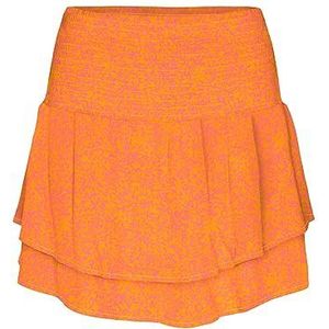 VERO MODA Vmmenny Mini Smock Skirt WVN Ga Rok voor dames, Georgia Peach/Aop: melin, L