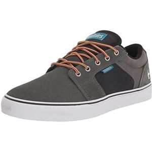 Etnies Heren Barge LS Skate Schoen, Grijs Zwart Geel, 5.5 UK, Grijs Zwart Geel, 38.5 EU