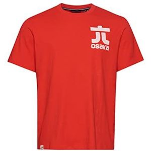 Superdry Code Osaka Logo T-shirt voor heren, Sunset Red, S