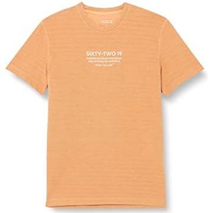 TOM TAILOR Uomini T-shirt 1035637, 22225 - Washed Out Orange, XL