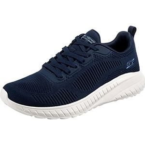 Skechers Bobs Squad Chaos-Face Off Sneaker voor dames, Navy Engineered Knit, 37.5 EU