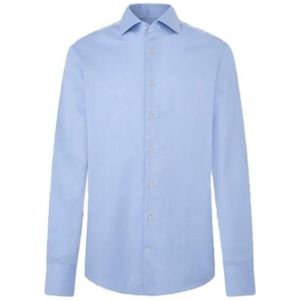 Hackett London Heren Hs Fusion Gilet Shirt, Blauw (hemelsblauw), 14,5, Blauw (Sky Blue), 36
