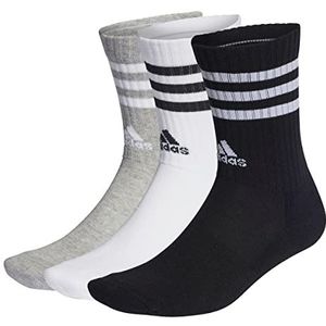 adidas Set Di 3 Paia Di Calze oude sokken uniseks Heather middengrijs / wit / zwart XL