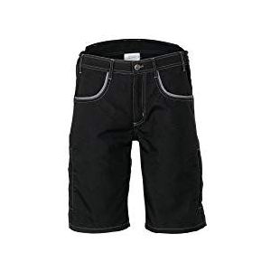 Planam 2942485 in DuraWork Safety Shorts, Zwart/Grijs, Medium