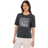 Cecil - T-shirt - Volcanic Grey - Met Folieprint