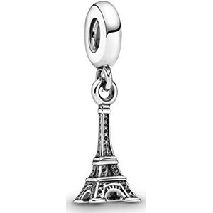Pandora Moments Eiffeltoren bedelhanger sterling zilver 791082, Sterling zilver, Geen edelsteen