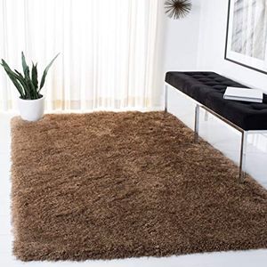 Safavieh Shaggy tapijt, SG256, handgetuft polyester en microvezel SG256 60 X 91 cm bruin
