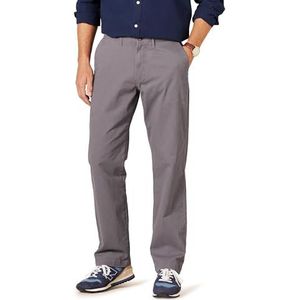 Amazon Essentials Heren Relaxed-Fit Casual Stretch Khaki, Donkergrijs, 38W x 30L