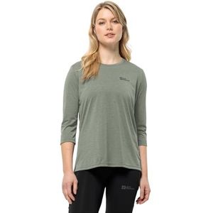 Jack Wolfskin T-shirt voor dames, muntblad, XS