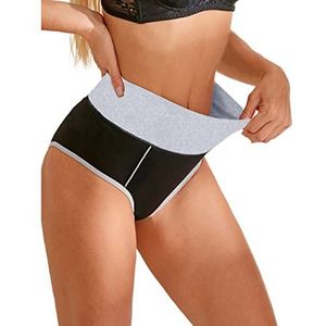 Womens Hoge Taille Ondergoed Volledige Dekking Slips Dames Slipje Lingerie Stretch Knickers Multipack, Zwart-4 Pack, 3XL