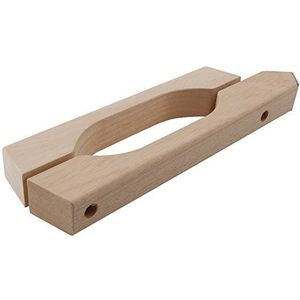 DORMA sauna-beslag houten handvat voor 8-10 mm glas, abachi-hout 13.005, 1 stuk, 81300500099