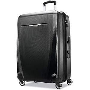 Samsonite Winfield 3 DLX Hardside uitbreidbare bagage, Zwart, Checked-Medium 25-Inch, Winfield 3 Dlx Hardside uitbreidbare bagage met spinners