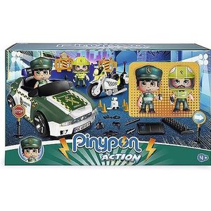 Pinypon Civiele bescherming en motorfiets, politieauto speelgoedauto 700015836