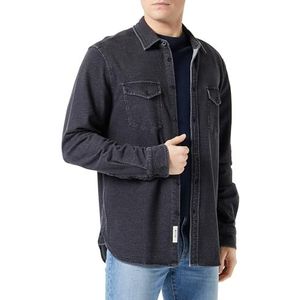 Style Clemens Knit Terry Shirt, Diepzwart 800, M