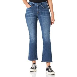 comma Dames regular: 7/8 jeans met flared leg, 58z7 diepblauw, 44/Lengte
