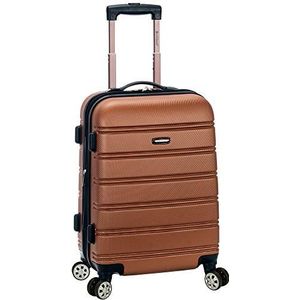Rockland Melbourne harde koffer, uitbreidbaar, bruin, Eén maat, Melbourne hardshell koffer, uitbreidbaar