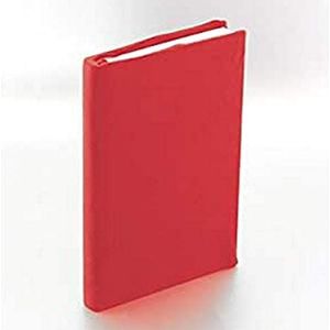 Flexibele boekomslag rood grootte 14,5x20cm gevouwen