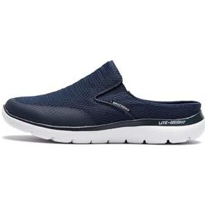 Skechers SUMMITS heren Sneaker, Navy Textile/Trim, 45 EU