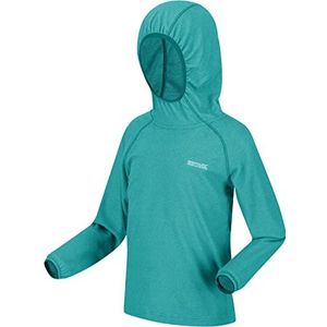 Regatta Loco Hoody Unisex Sweater, turquoise/wit, 11 ans