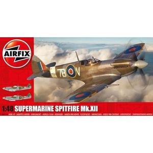 Airfix-modelset - A05117A Supermarine Spitfire Mk.XII modelbouwset - plastic modelvliegtuigsets voor volwassenen en kinderen vanaf 8 jaar, set inclusief sprues en stickers - schaalmodel 1:48