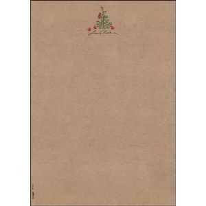 SIGEL DP415 Kerst schrijfpapier ""Kerstmis met appels"", knutselpapier, 100 g/m², A4, 100 vel