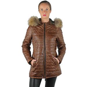 Oakwood popping dames mantel, Bruin (Cognac 0507), XXL