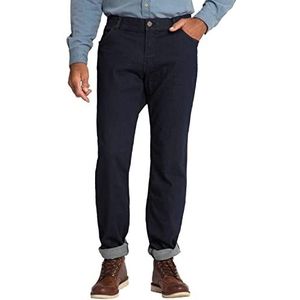 JP 1880 Heren grote maten grote maten Menswear L-8XL tot 70, jeansbroek, 5-pocket, regular fit, raw-denim broek gebleekt denim 31 714283907-31, donkerblauw (dark blue denim), 44W x 32L