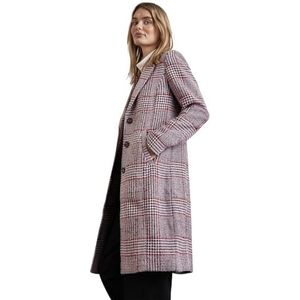 Street One Geruite damesjas, Berry Brown, 44