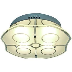 Eco Light LED plafondlamp Varese, chroom, 1800 lm, 30 W, 35 x 35 cm, IP20, zilverkleurig 8708