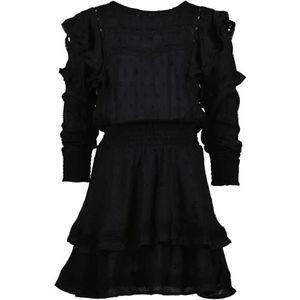 Vingino meisjes palisse jurk, Deep Black, 152 cm