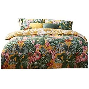 furn. Medinilla Dekbedovertrek Set, Mosterd, Dubbel