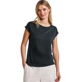 STREET ONE - Shirttop - Groen - Met Decoratieve Tape