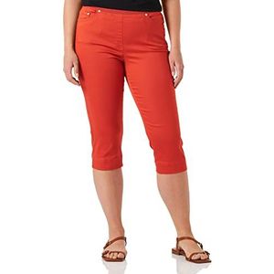 Raphaela by Brax Pamina Capri Light Denim Modieuze Jeans-Capri, fire red, 36W x 30L