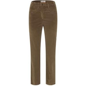 Laura Kick 6/8 Magic Waist, Soft Corduroy, super slim, taupe, 29W / 32L