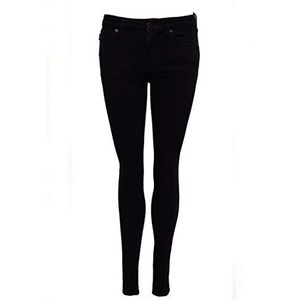 Superdry Dames Mid Rise Skinny Jeans, Livingston Black Black, 27W x 32L