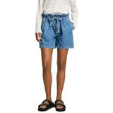 PEPE JEANS - A-Gesneden Shorts - Blauw - Katoen - Relaxte Pasvorm