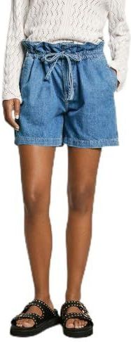 PEPE JEANS - A-Gesneden Shorts - Blauw - Katoen - Relaxte Pasvorm
