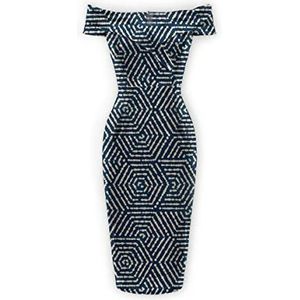 Averie Dames Dilla Zwemwear Cover Up, Indigo, S, blauw, S