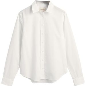 GANT REG POPLIN Shirt voor dames, wit, 42