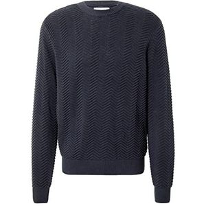 CASUAL FRIDAY Karl Crew Neck Knit with Structure Pullover 194013/Dark Navy, S