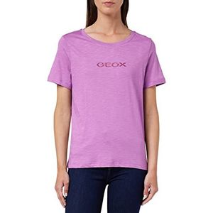 Geox Dames W T-shirt, Afrikaanse Violet, M, african violet, M