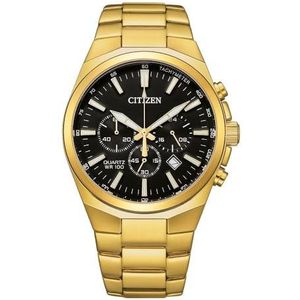 CITIZEN Herenhorloges analoog kwarts 32023844, goud, Eén maat, armband