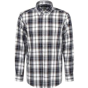 bugatti Herenhemd button-down lange mouwen modern fit, 390-marine, M