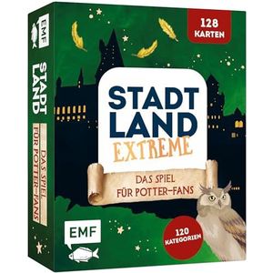 Kartenspiel: Stadt, Land, Extreme - Das inoffizielle Spiel für Harry Potter-Fans mit 128 Karten: Der Spieleklassiker ganz anders mit 120 magischen Kategorien und Aktionskarten für alle Potter-Fans