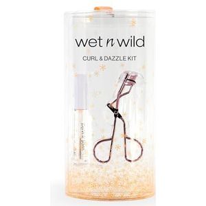 Wet n Wild Curl and Dazzle Kit, Heldere Mascara en Wimperkruller Oogmake-up Set, Hydraterende Formule met Vitamine E en Soja Proteïne, Natuurlijk en Voedend Effect, Make-up Geschenkset