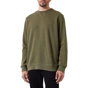 camel active Heren 409445/7w00 Sweater, olijfbruin, S