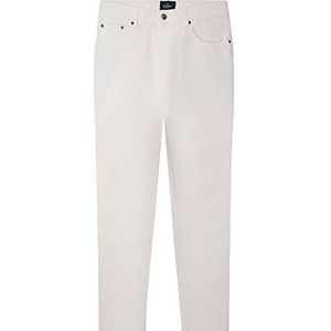 Hackett London Heren Brushed Denim Jeans, Ecru, 29W/32L