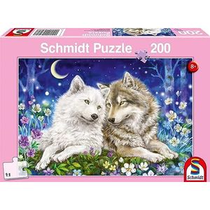 Schmidt Spiele 56469 Knuffelige Wolfsfreunde, 200 stukjes kinderpuzzel