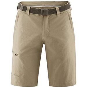 Maier Sports Huang heren wandelbroek, outdoorshort met geïntegreerde riem, trekkingbroek